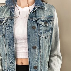 Distressed Denim Jacket